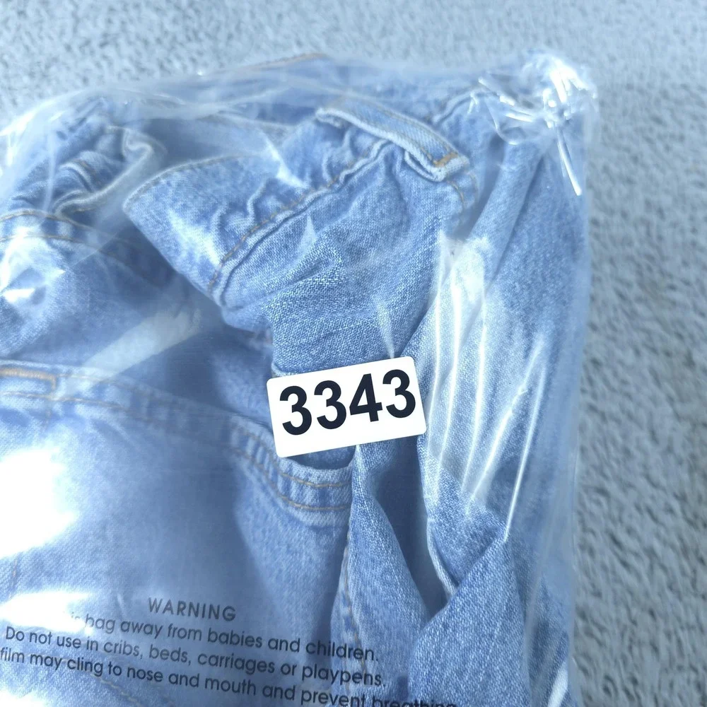 Levis 569 Denim Shorts Mens 34 Blue Relaxed Fit Bermuda Light Wash 11 Inseam